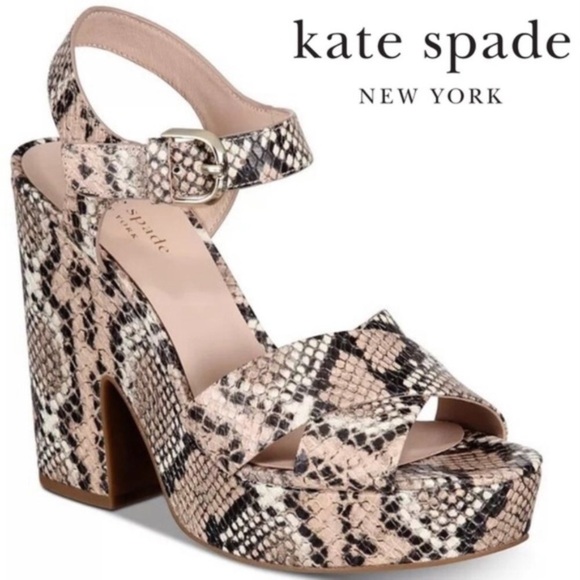 NEW Kate Spade Chic Grace Platform Stiletto Heels Sandals 8 - Picture 1 of 12